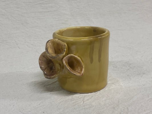 Bicchiere miele fiorito senza manico