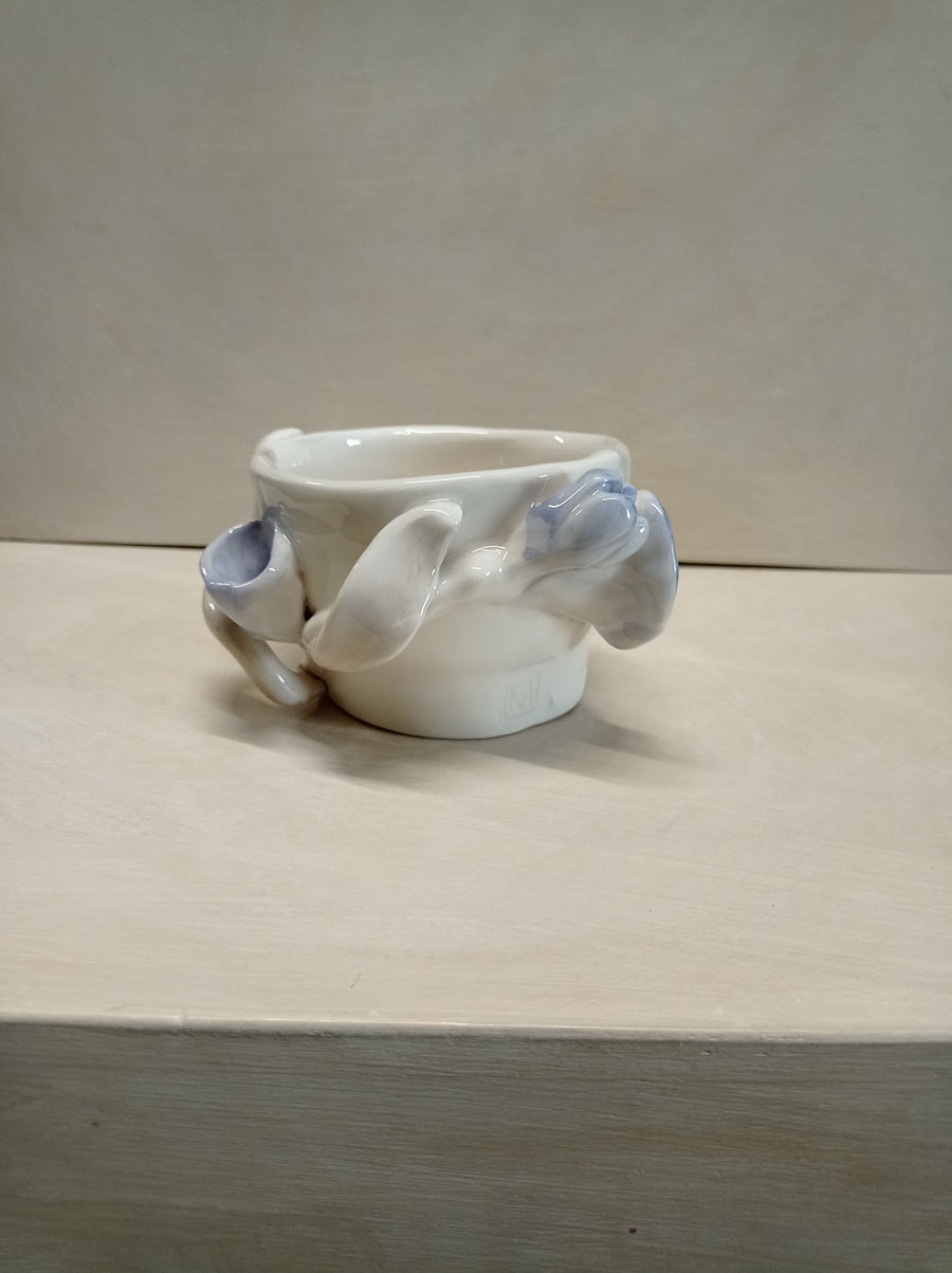 Porta salsa bianco, dettaglio del fiore
