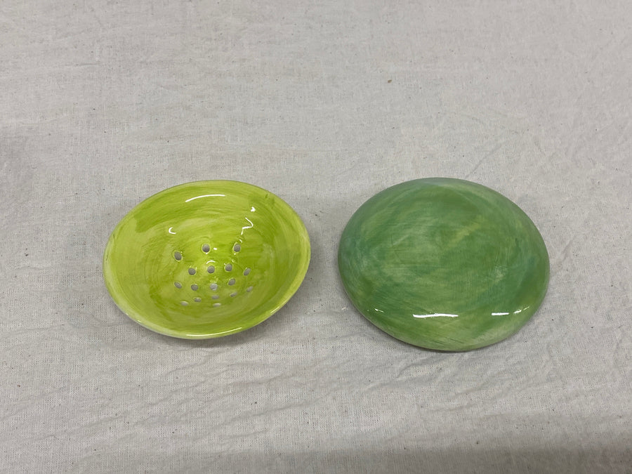 Tisaniera verde, il coperchio