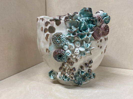 Vaso conchiglie, dettaglio