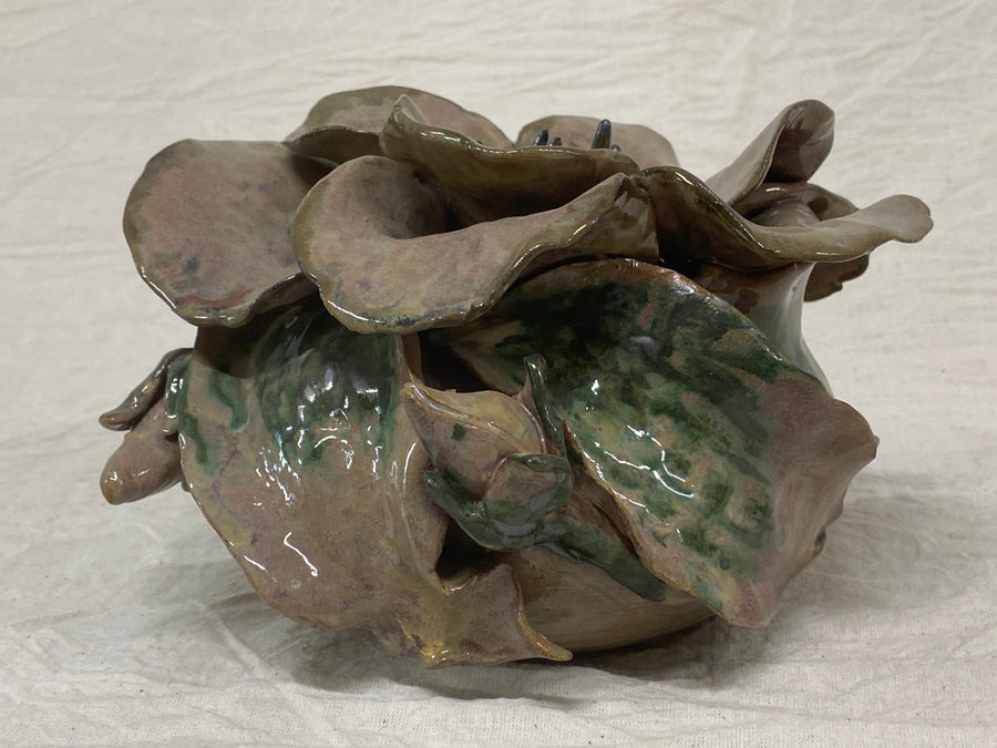 Small peony sculpture, view from above