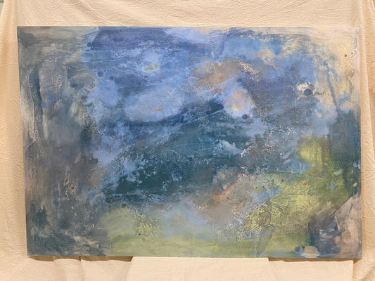 Pannello Moderno, quadro dipinto a mano su legno