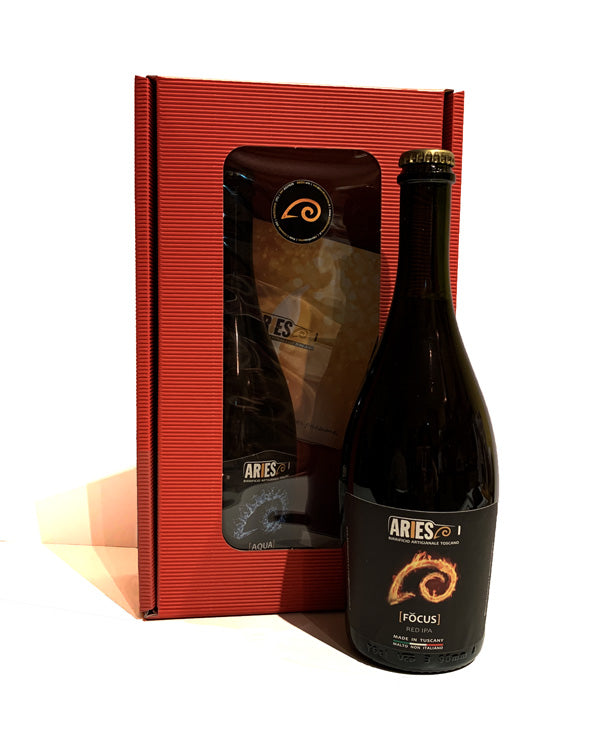 Il box rosso con le due bottiglie da 75 cl