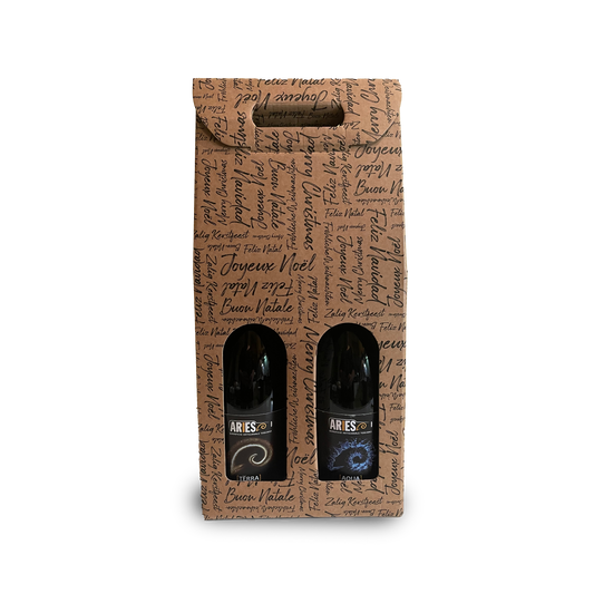 Il box craft di fronte, con le due bottiglie visibili dalle finestre