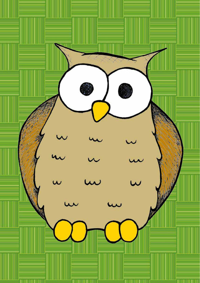 Gufo, character from "Gli Amici del Bosco" — illustration by Gabriele Rondini for Bookendipity