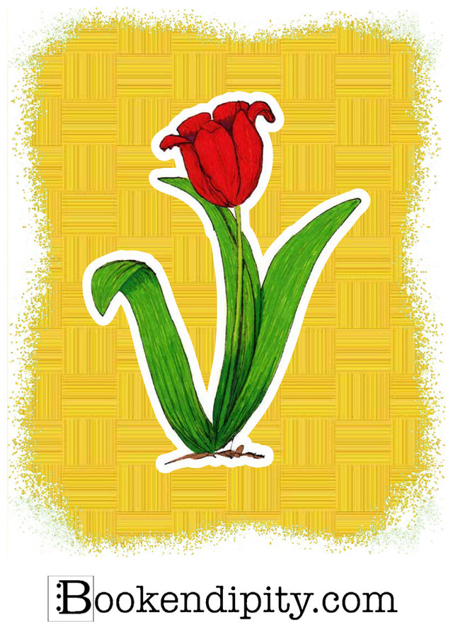 Il MegaMiniPoster con Tulipano, I Fiori di Catia n. 1 — illustrazione di Gabriele Rondini per Bookendipity