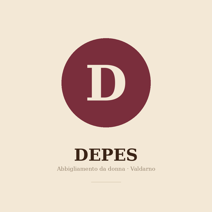 Il monogramma D di DEPES: abbigliamento da donna, Valdarno