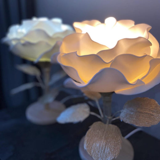 Coppia di Lampade da Comodino — GlowBlooms, fatto a mano a Collesalvetti