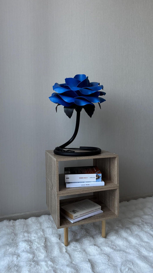 Coppia di Rose Blu — GlowBlooms, fatto a mano a Collesalvetti