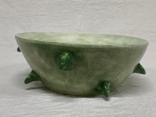 Bolo verde da 25 cm con cactus dipinti