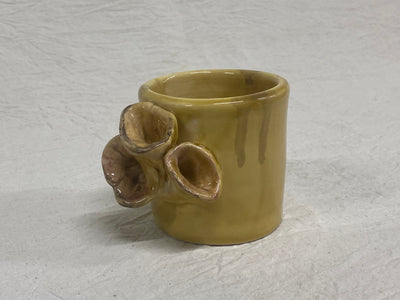 Bicchiere miele fiorito senza manico