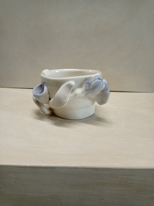 Porta salsa bianco, dettaglio del fiore