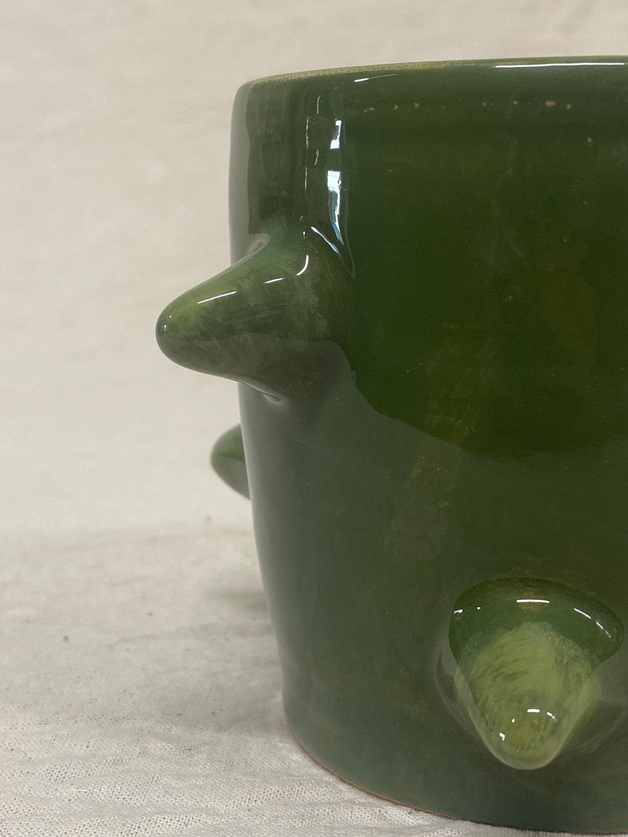 Green mug, close-up