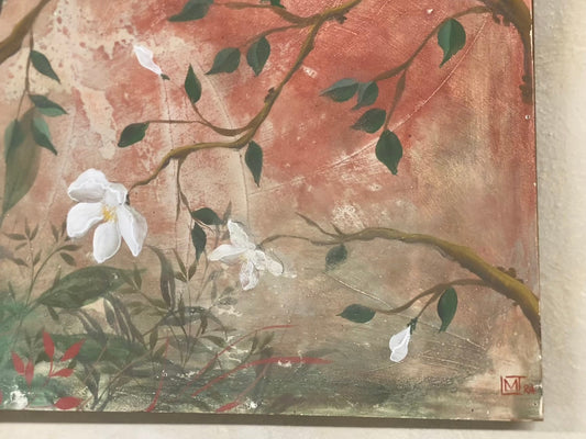 Pannello Magnolia, dettaglio del fiore
