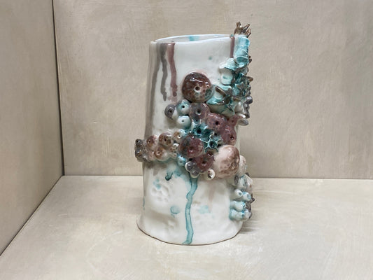 Vaso conchiglie alto, dettaglio