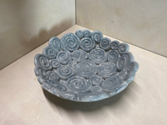 Centro tavola grigio in ceramica