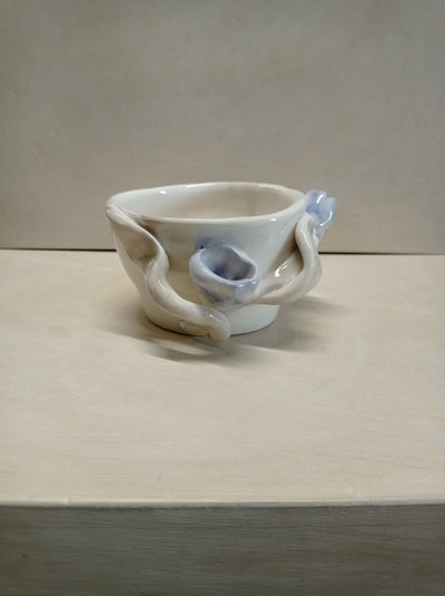 Porta salsa bianco in ceramica