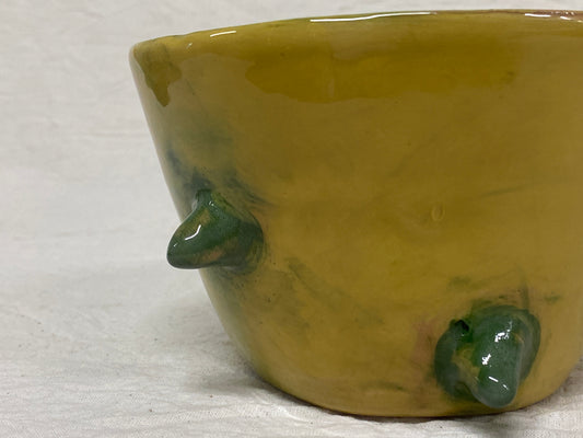 Bolo piccolo verde e giallo, dettaglio