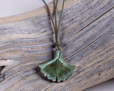 Ciondolo Ginko verde