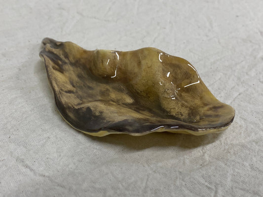 Foglia in ceramica nera