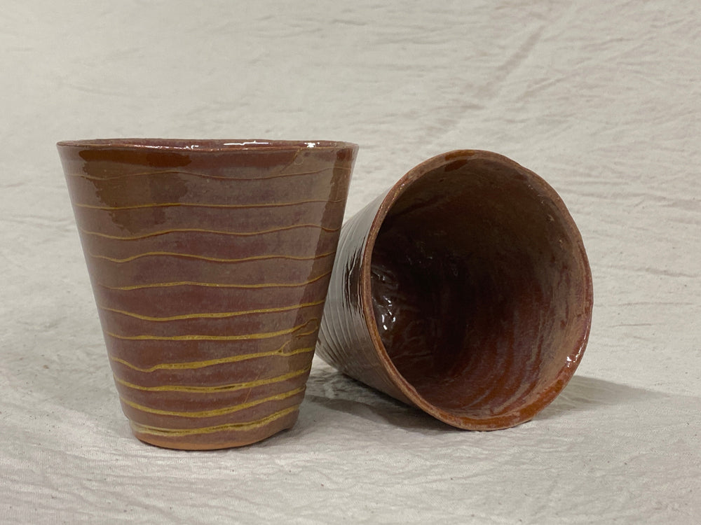 Coil-built tumbler, neutral tone