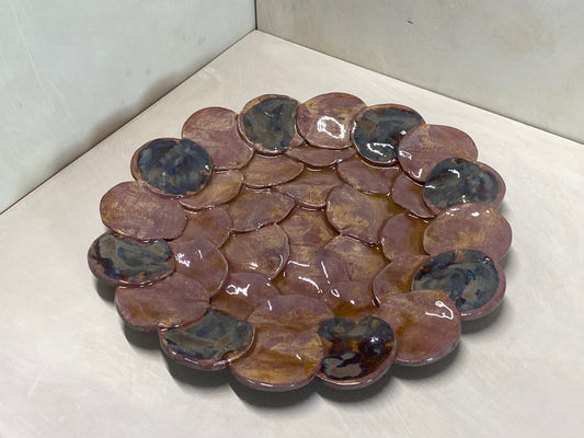 Vassoio miele e ossidi in ceramica