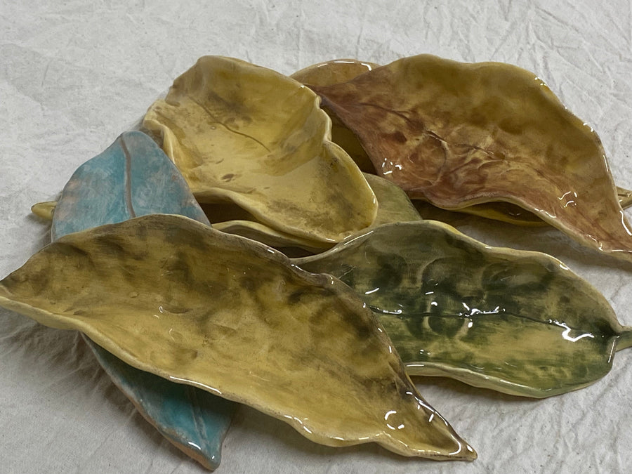 The leaves in the five colours