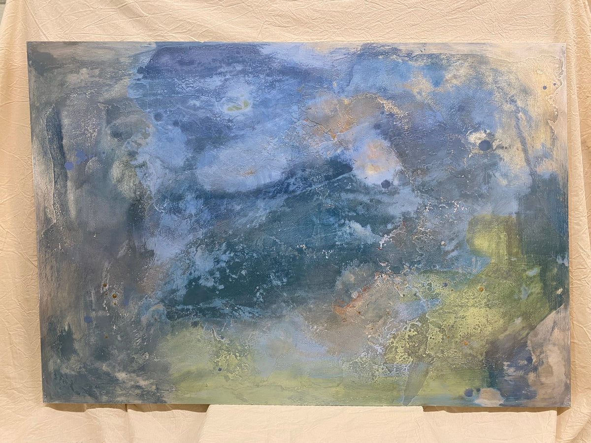 Pannello Moderno, quadro dipinto a mano su legno