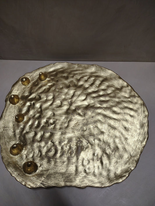 Centrotavola oro, dettaglio della superficie
