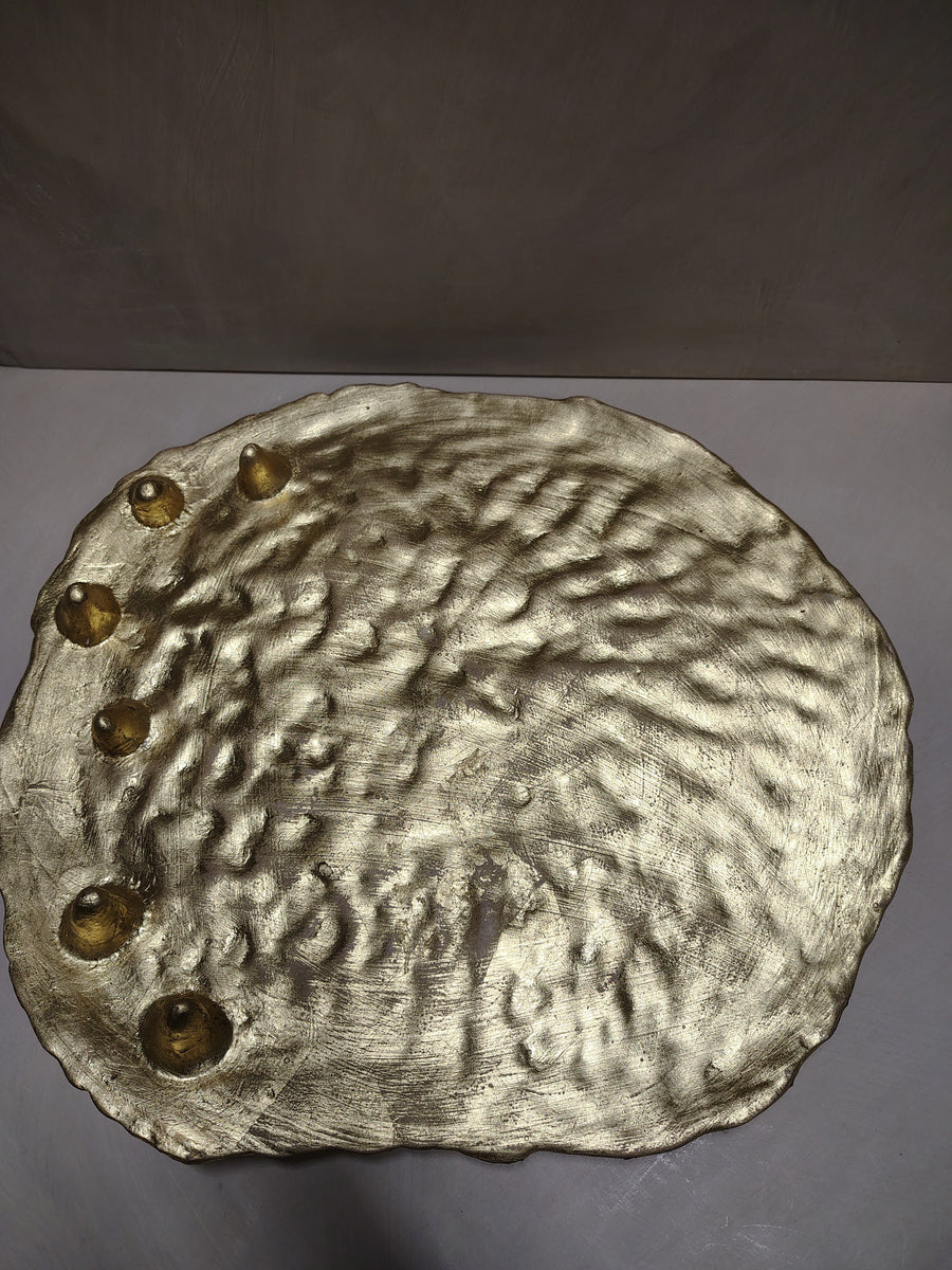 Centrotavola oro, dettaglio della superficie