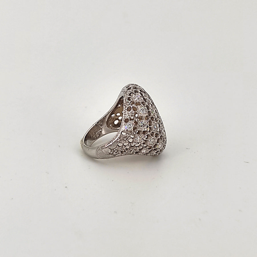 Side view of the ring and thickness of the shank