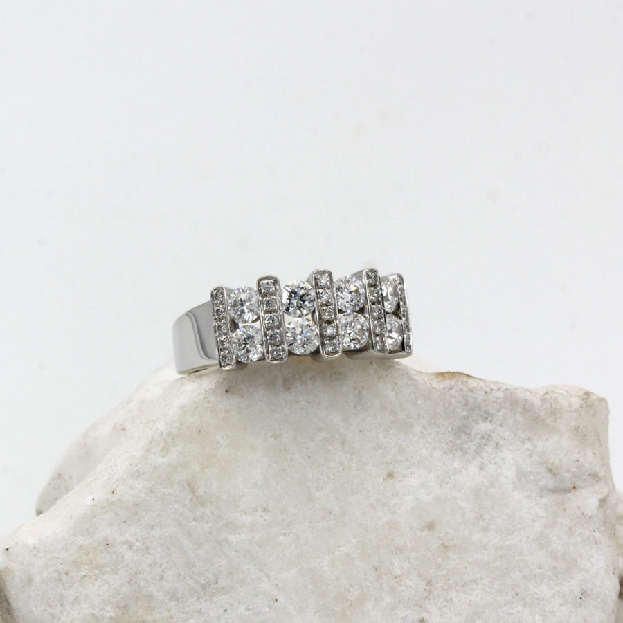 The ring in three-quarter view