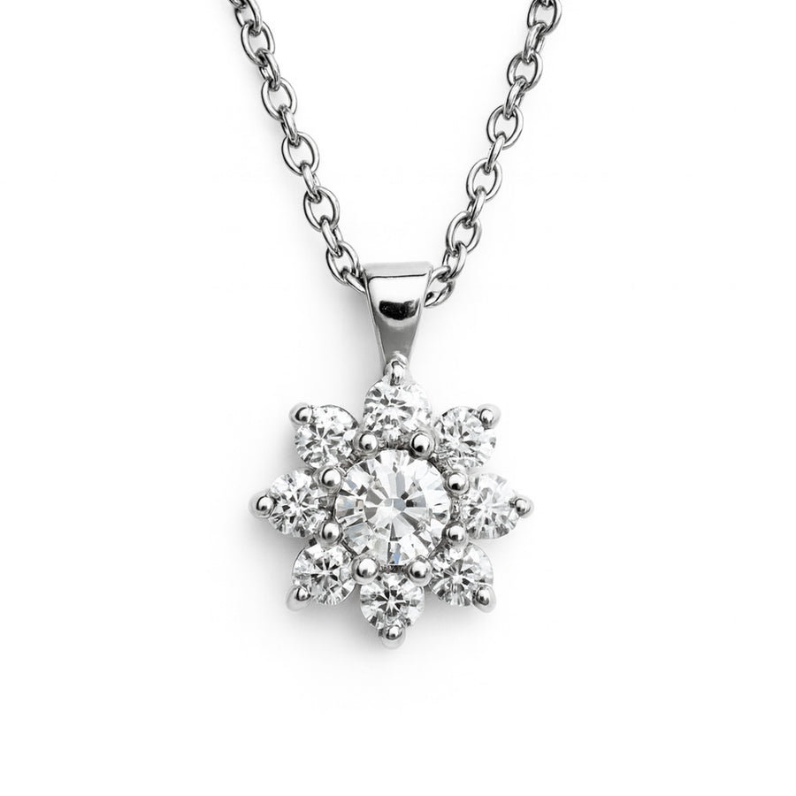 Cut out on a white background: the bail and the first link of the chain