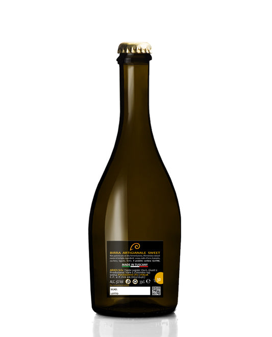 Retro della Aera da 75 cl con i dati di etichetta