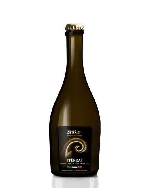 Terra da 75 cl, etichetta frontale ravvicinata