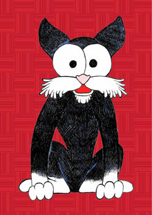 Gatto, personaggio di «Gli Amici della Città» — illustrazione di Gabriele Rondini per Bookendipity