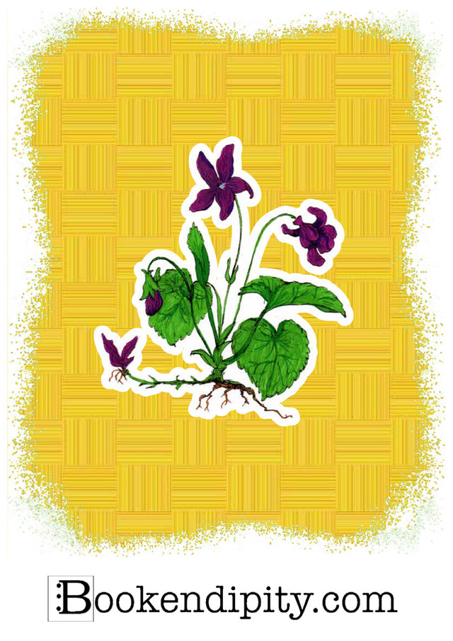 Il MegaMiniPoster con Violetta, I Fiori di Catia n. 2 — illustrazione di Gabriele Rondini per Bookendipity