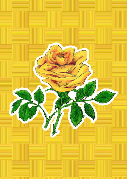 Rosa, personaggio di «I Fiori di Catia n. 1» — illustrazione di Gabriele Rondini per Bookendipity