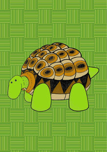 Tartaruga, character from "Gli Amici del Bosco" — illustration by Gabriele Rondini for Bookendipity