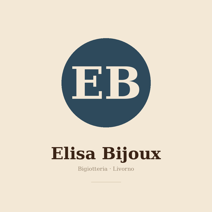 Il monogramma EB di Elisa Bijoux: bigiotteria, Livorno