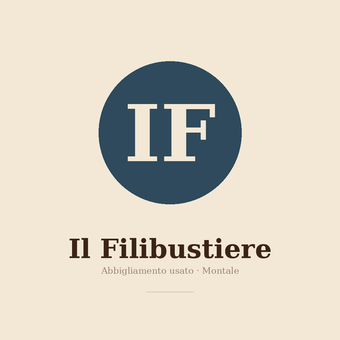 Il monogramma IF de Il Filibustiere: abbigliamento usato, Montale