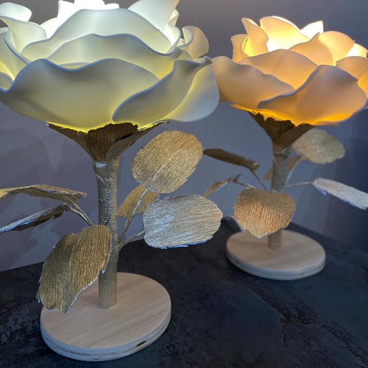 Coppia di Lampade da Comodino — GlowBlooms, fatto a mano a Collesalvetti