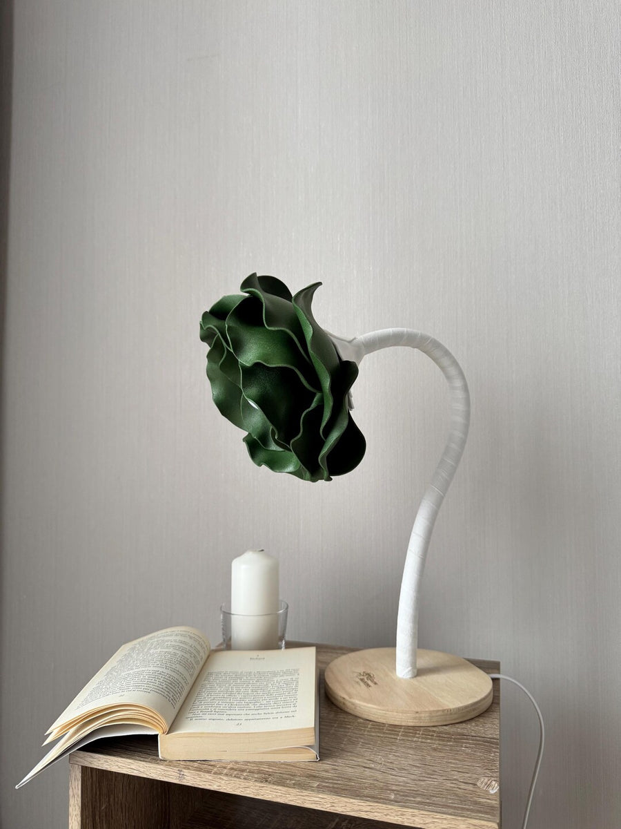 Fiore Verde da Tavolo — GlowBlooms, fatto a mano a Collesalvetti