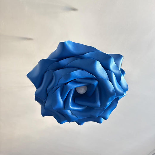 Lampadario Rosa Blu — GlowBlooms, fatto a mano a Collesalvetti
