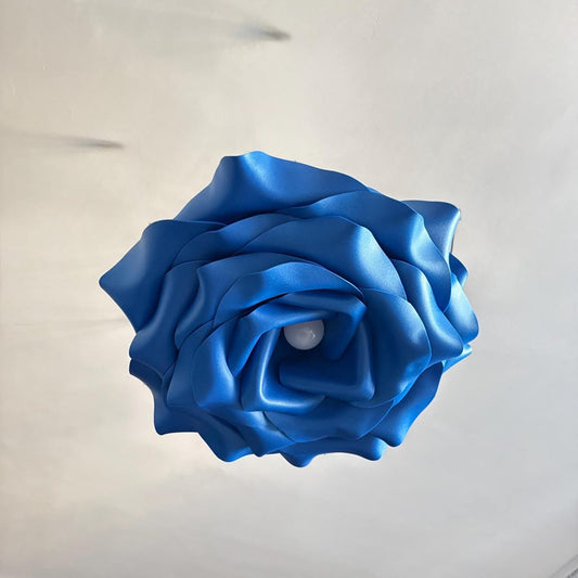 Lampadario Rosa Blu — GlowBlooms, fatto a mano a Collesalvetti