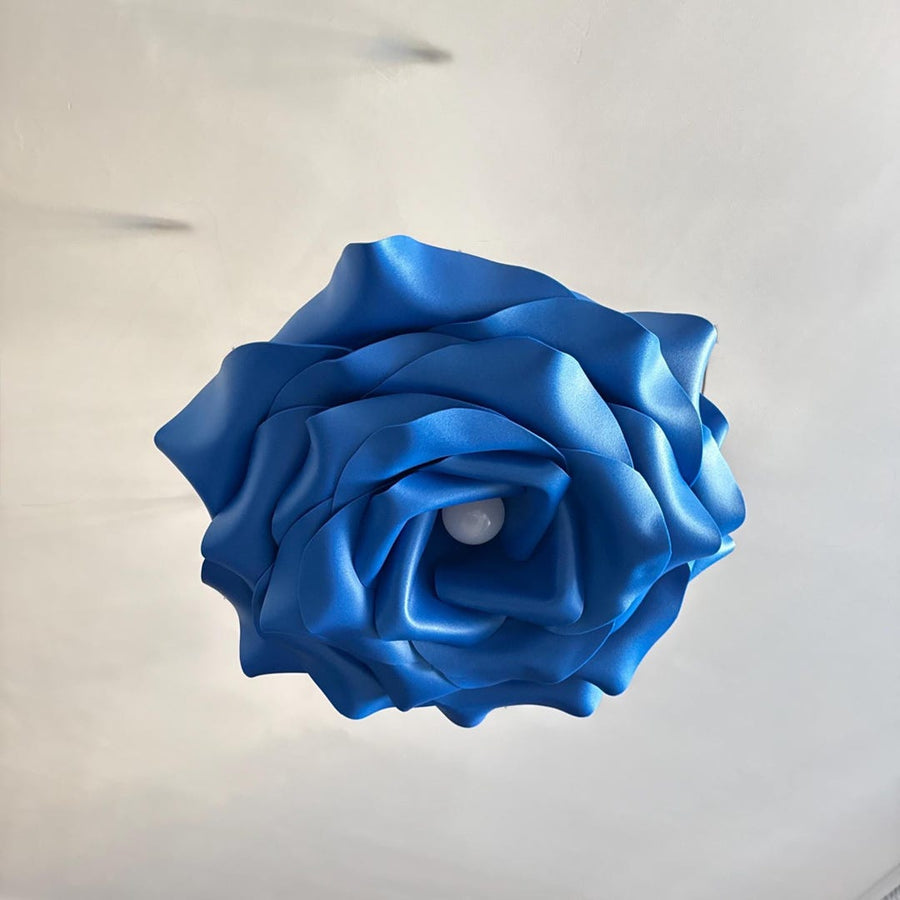 Lampadario Rosa Blu — GlowBlooms, fatto a mano a Collesalvetti