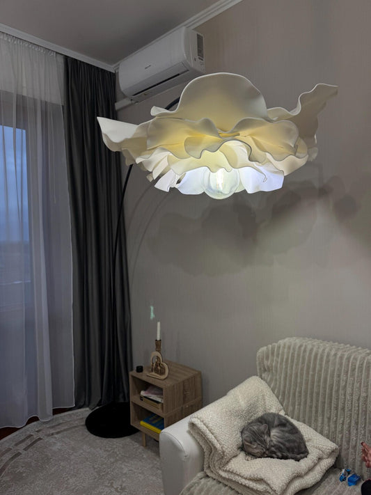 Piantana Fiore Bianco — GlowBlooms, fatto a mano a Collesalvetti
