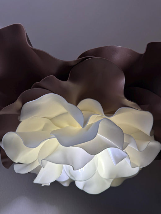 Lampada da terra in Isolon — GlowBlooms, fatto a mano a Collesalvetti