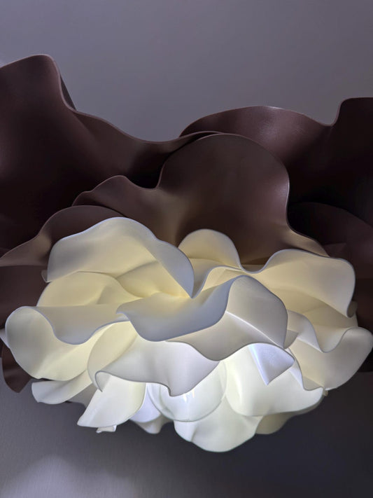 Lampada da terra in Isolon — GlowBlooms, fatto a mano a Collesalvetti