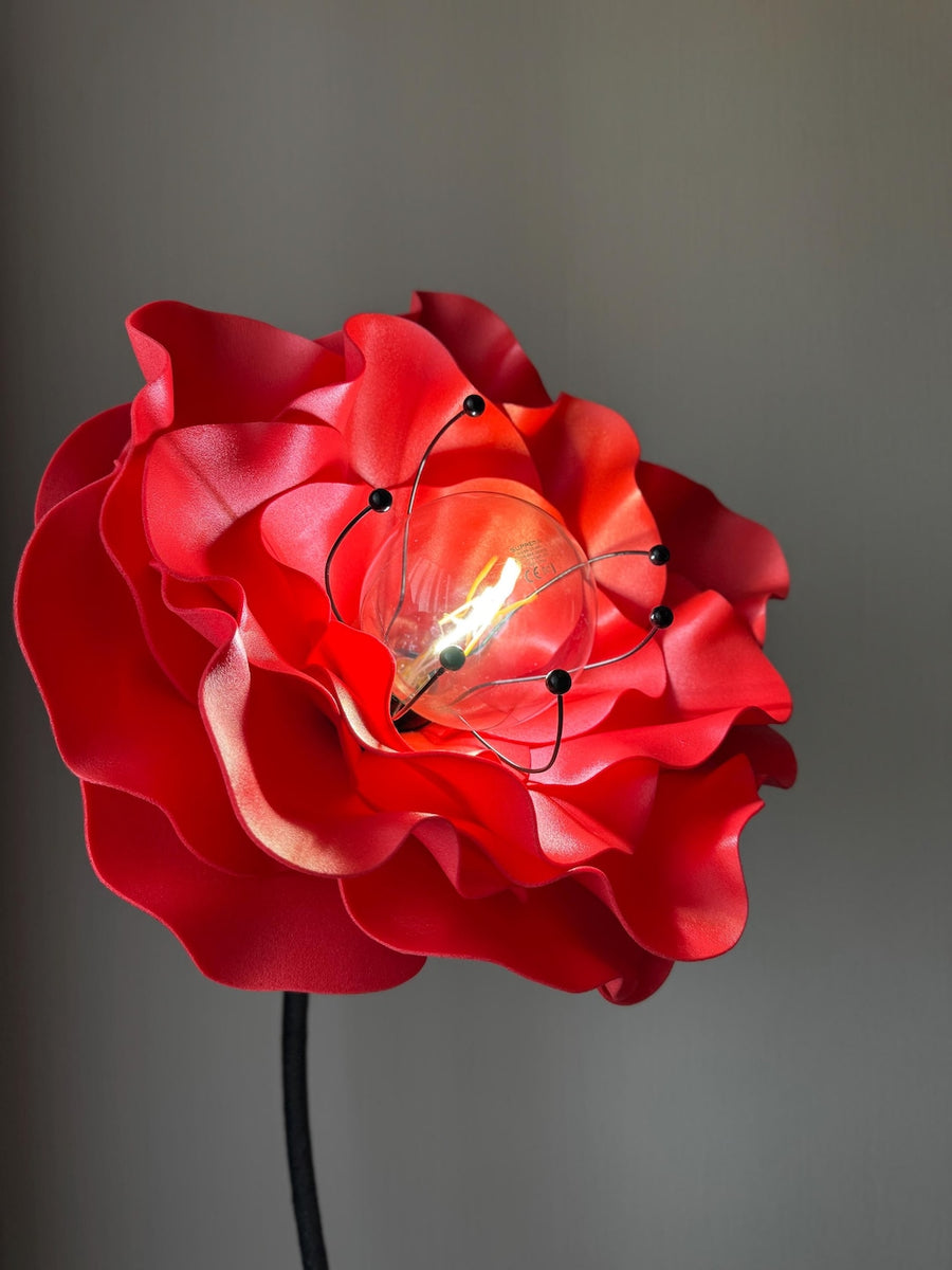 Rosa Rossa da Terra — GlowBlooms, fatto a mano a Collesalvetti